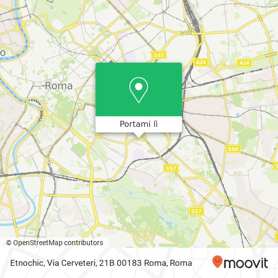 Mappa Etnochic, Via Cerveteri, 21B 00183 Roma