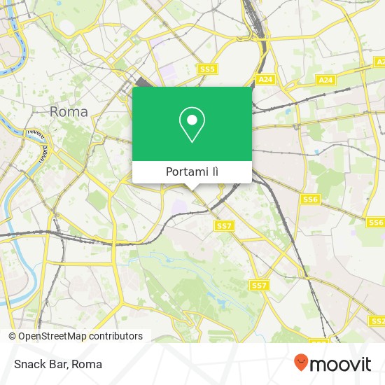 Mappa Snack Bar, Via Appia Nuova, 236 00183 Roma