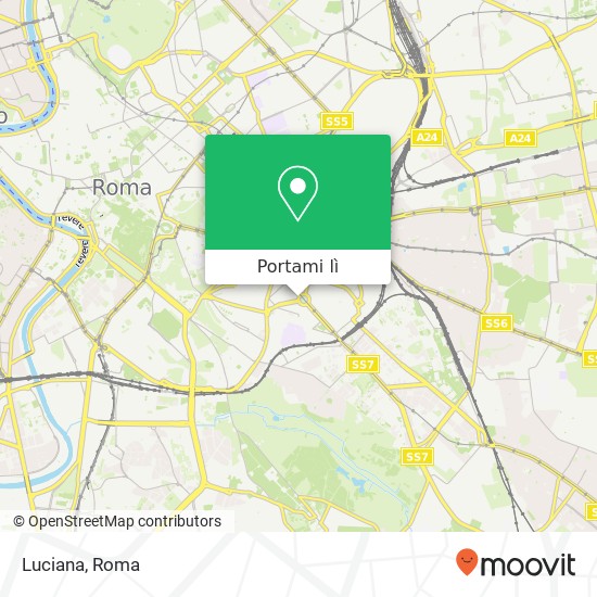 Mappa Luciana, Piazza dei Re di Roma, 38 00183 Roma