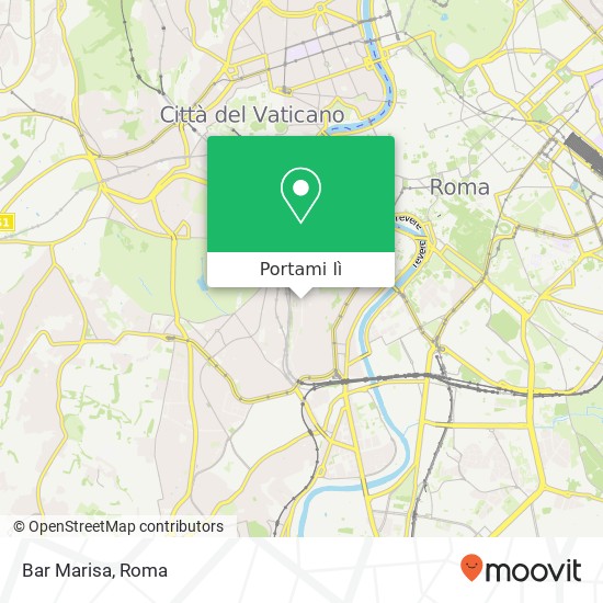 Mappa Bar Marisa, Piazza Rosolino Pilo, 16 00152 Roma