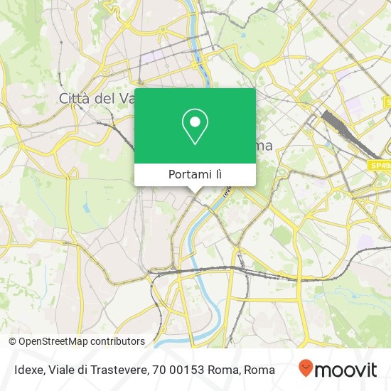 Mappa Idexe, Viale di Trastevere, 70 00153 Roma