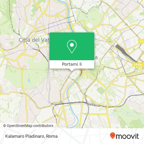 Mappa Kalamaro Piadinaro, Viale di Trastevere, 83 00153 Roma