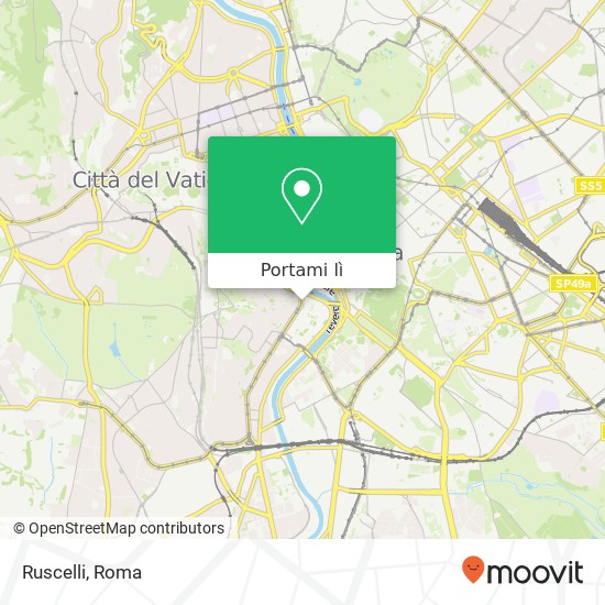 Mappa Ruscelli, Piazza Sidney Sonnino, 11 00153 Roma