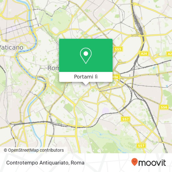 Mappa Controtempo Antiquariato, Via di San Giovanni in Laterano, 222 00184 Roma