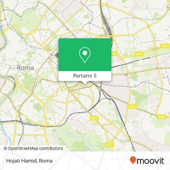 Mappa Hojati Hamid, Viale Castrense, 7 00182 Roma