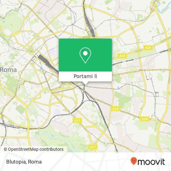 Mappa Blutopia, Via del Pigneto, 116 00176 Roma