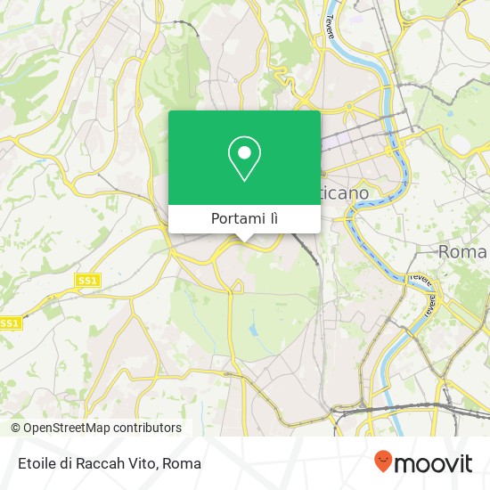 Mappa Etoile di Raccah Vito, Via Gregorio VII 00165 Roma