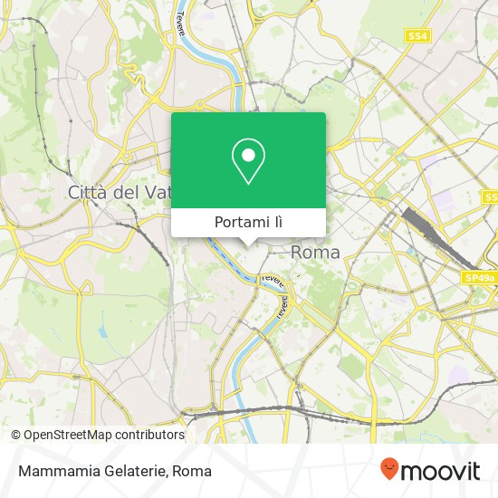 Mappa Mammamia Gelaterie, Campo De' Fiori, 51 00186 Roma