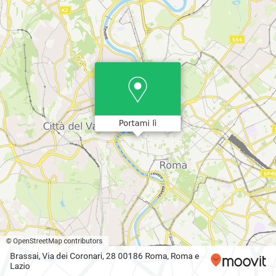 Mappa Brassai, Via dei Coronari, 28 00186 Roma