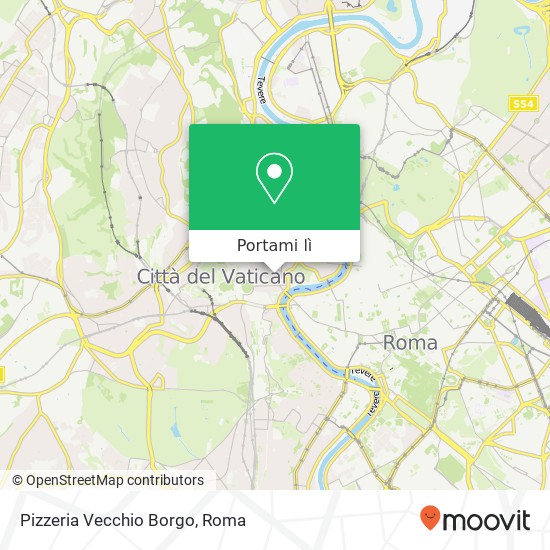Mappa Pizzeria Vecchio Borgo, Borgo Pio, 27 00193 Roma