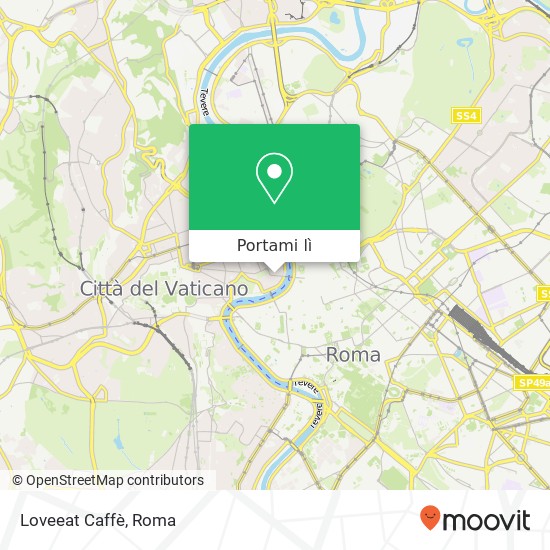 Mappa Loveeat Caffè, Via Vittoria Colonna, 21 00193 Roma