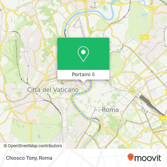 Mappa Chiosco Tony, Piazza Camillo Benso di Cavour 00193 Roma