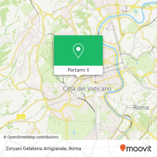 Mappa Zoryani Gelateria Artigianale, Via Cipro 00136 Roma