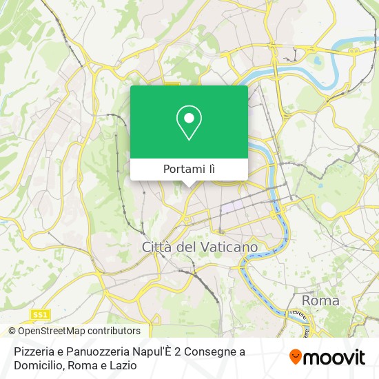 Mappa Pizzeria e Panuozzeria Napul'È 2 Consegne a Domicilio