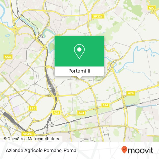 Mappa Aziende Agricole Romane, Via Filippo Meda, 209 00157 Roma