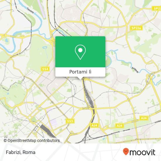 Mappa Fabrizi, Via Giuseppe Melchiorri, 8 00162 Roma