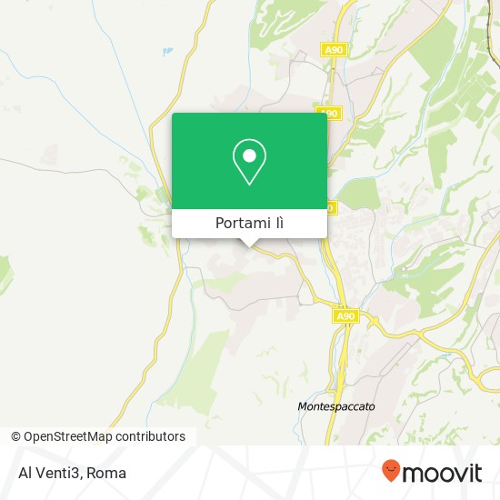 Mappa Al Venti3, Via della Cellulosa 00166 Roma