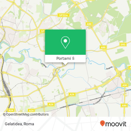 Mappa Gelatidea, Via Ripa Teatina, 19 00156 Roma