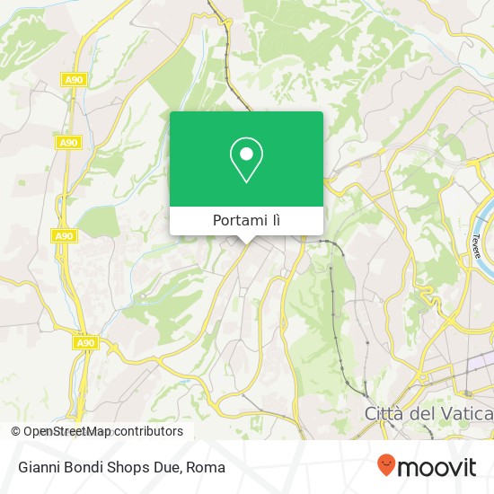 Mappa Gianni Bondi Shops Due, Via di Torrevecchia, 303 00168 Roma