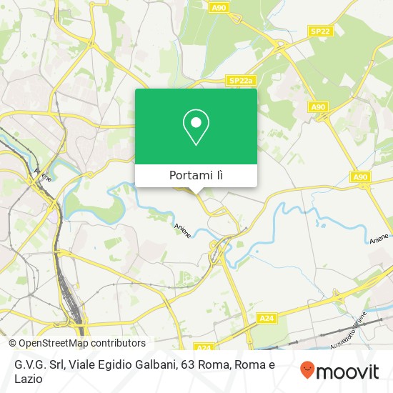 Mappa G.V.G. Srl, Viale Egidio Galbani, 63 Roma