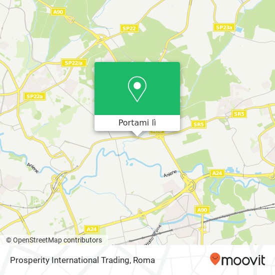 Mappa Prosperity International Trading, Via di Scorticabove 00156 Roma