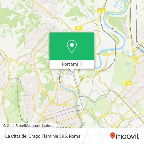 Mappa La Città del Drago Flaminia 395, Via Flaminia, 395A 00196 Roma