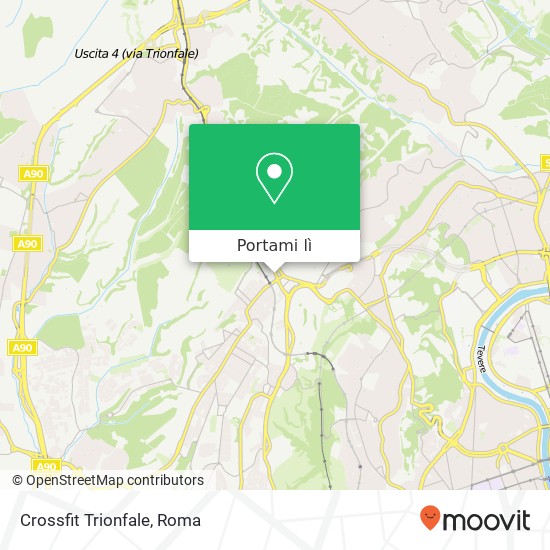 Mappa Crossfit Trionfale, Via dell'Acquedotto del Peschiera, 148 00135 Roma