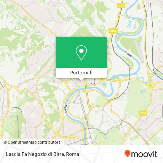 Mappa Lascia Fa Negozio di Birre, Via Flaminia, 506 00191 Roma