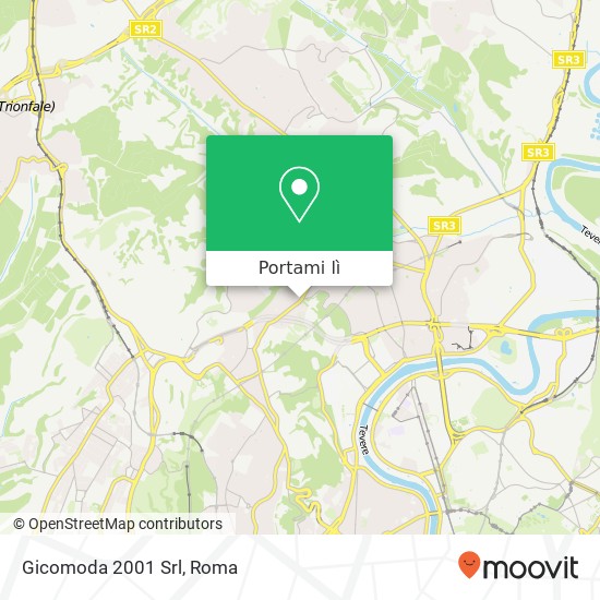 Mappa Gicomoda 2001 Srl, Via della Camilluccia, 589 00135 Roma