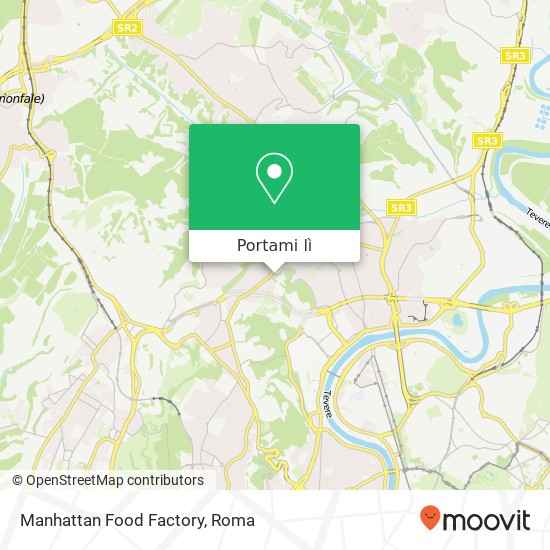 Mappa Manhattan Food Factory, Via dei Colli della Farnesina, 41C 00135 Roma