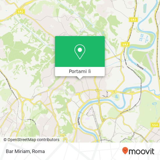 Mappa Bar Miriam, Via degli Orti della Farnesina, 154 00135 Roma