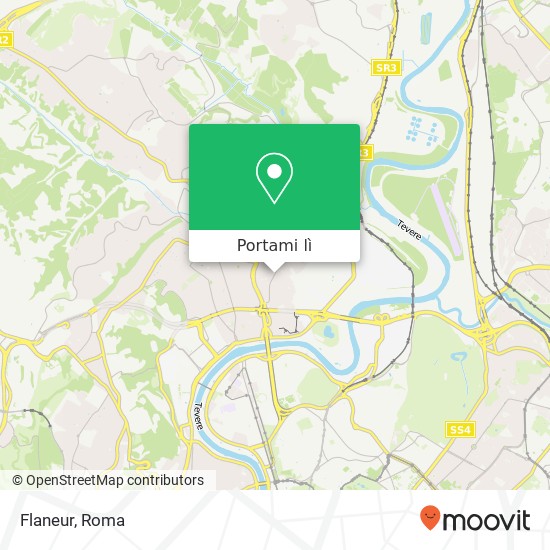 Mappa Flaneur, Via Flaminia, 730 00191 Roma