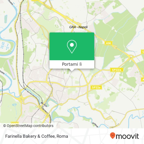 Mappa Farinella Bakery & Coffee, Via della Bufalotta 00137 Roma
