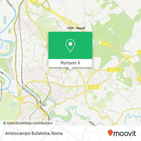 Mappa Aristocampo Bufalotta, Via della Bufalotta, 260 00137 Roma