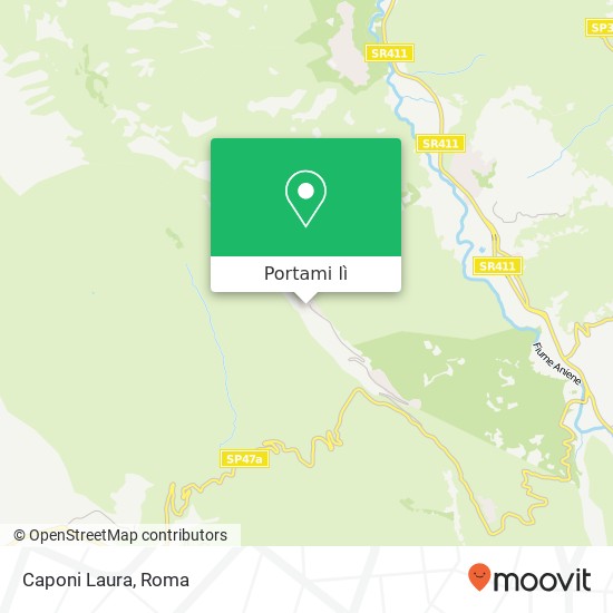 Mappa Caponi Laura, Via San Rocco 00020 Rocca Canterano