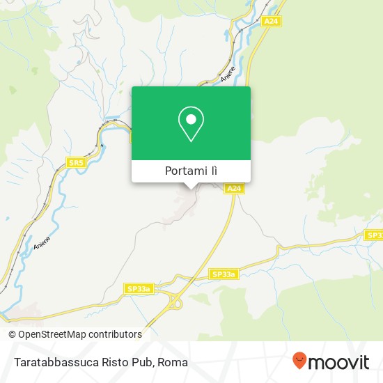 Mappa Taratabbassuca Risto Pub, 00024 Castel Madama