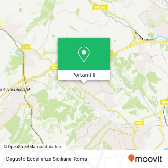 Mappa Degusto Eccellenze Siciliane, Via al Sesto Miglio, 19 00189 Roma