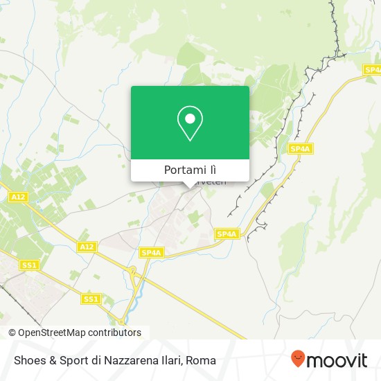 Mappa Shoes & Sport di Nazzarena Ilari, Viale Alessandro Manzoni, 18 00052 Cerveteri