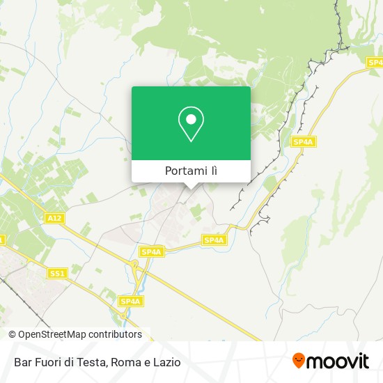 Mappa Bar Fuori di Testa