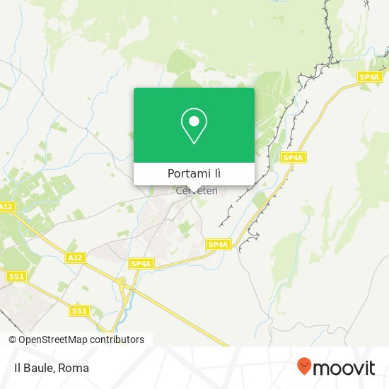 Mappa Il Baule, Via Mura Castellane, 48 00052 Cerveteri