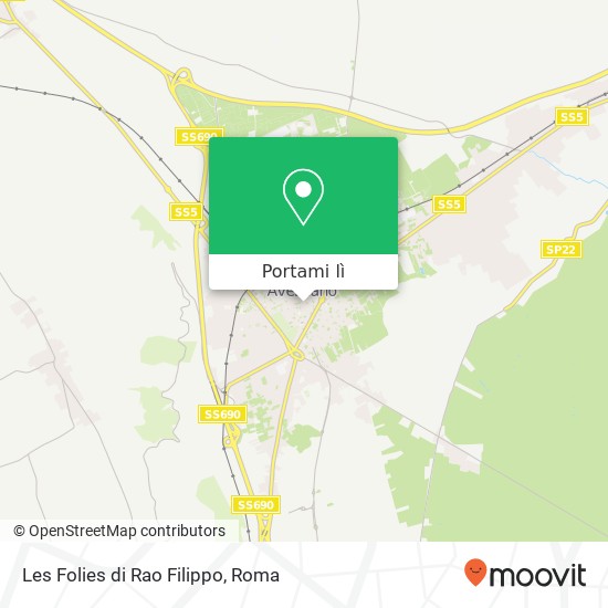 Mappa Les Folies di Rao Filippo, Via Antonio Gramsci, 54 67051 Avezzano