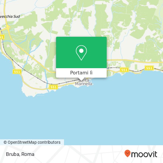 Mappa Bruba, Via Conciliazione, 1 00058 Santa Marinella