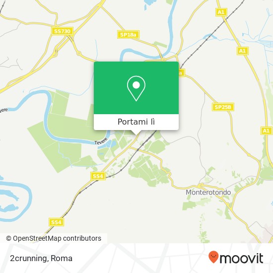 Mappa 2crunning, Via Salaria, 110 00015 Monterotondo