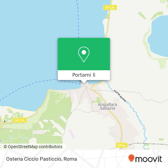 Mappa Osteria Ciccio Pasticcio, Via Doria d'Eboli 00061 Anguillara Sabazia
