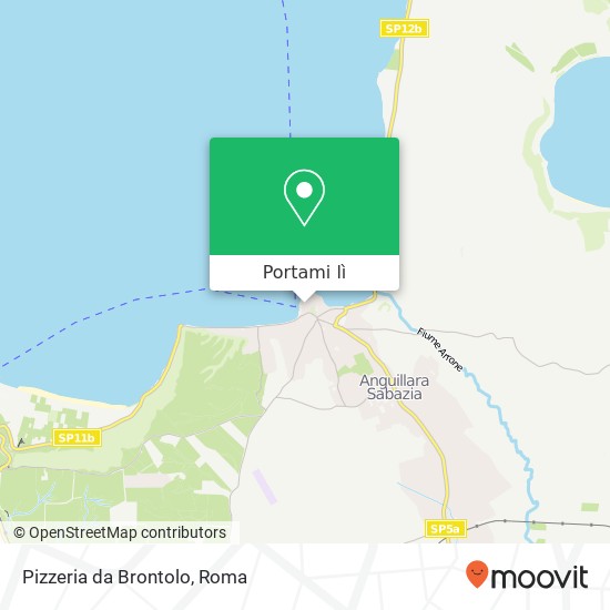 Mappa Pizzeria da Brontolo, Piazza del Lavatoio, 7 00061 Anguillara Sabazia