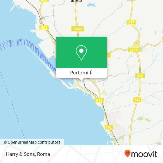 Mappa Harry & Sons, Corso Centocelle, 34 00053 Civitavecchia