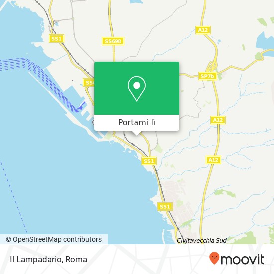 Mappa Il Lampadario, Via Michelangelo Buonarroti 00053 Civitavecchia