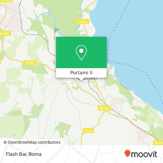 Mappa Flash Bar, Via Principe di Napoli, 99 00062 Bracciano
