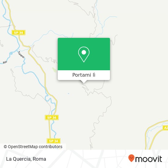 Mappa La Quercia, Via Santa Maria 02022 Collalto Sabino