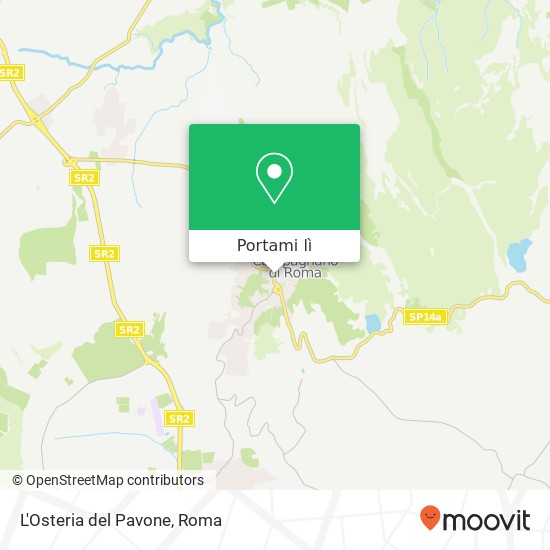 Mappa L'Osteria del Pavone, Via del Pavone, 63 00063 Campagnano di Roma